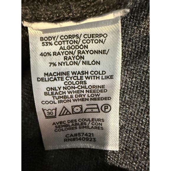 Loft Outlet Sz M Gray Textured Sleeves Sweater New With Tag Size M | NWT - Picture 5 of 6